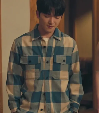 Dae XO Kitty S02 Blue Check Shirt