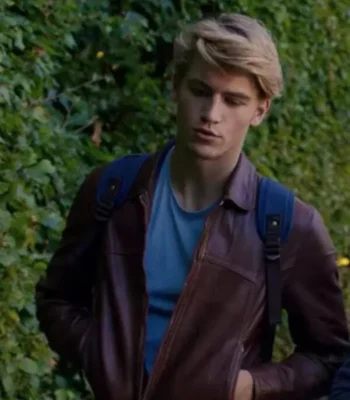 Danny Griffin Fate The Winx Saga Sky Brown Zip Up Jacket