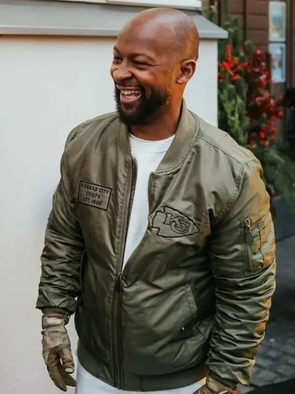 Dante Hall Dante Hall Kansas City Military Bomber Jacket