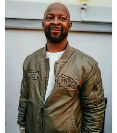 Dante Hall Dante Hall Kansas City Military Bomber Jacket