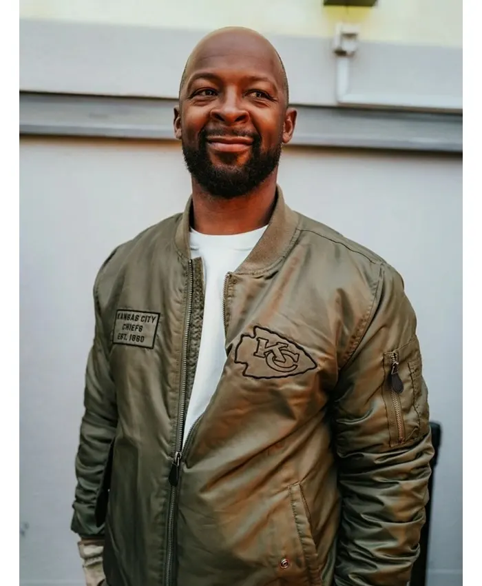 Dante Hall Dante Hall Kansas City Military Bomber Jacket Dante Hall Dante Hall Kansas City Military Bomber Jacket