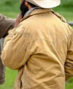 Denim Richards Yellowstone Mens Cotton Yellow Jacket