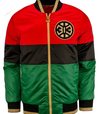 Detroit Pistons Black History Month Color Block Jacket