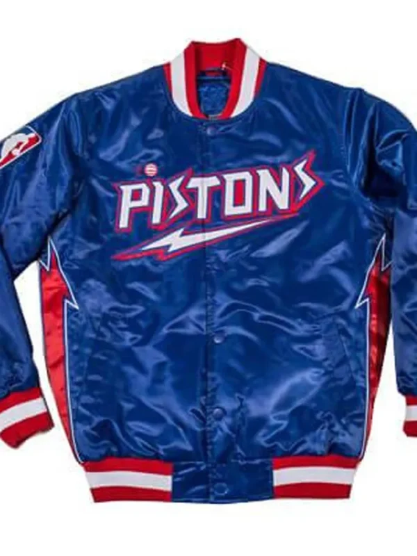 Detroit Pistons Classic Varsity Satin Jacket