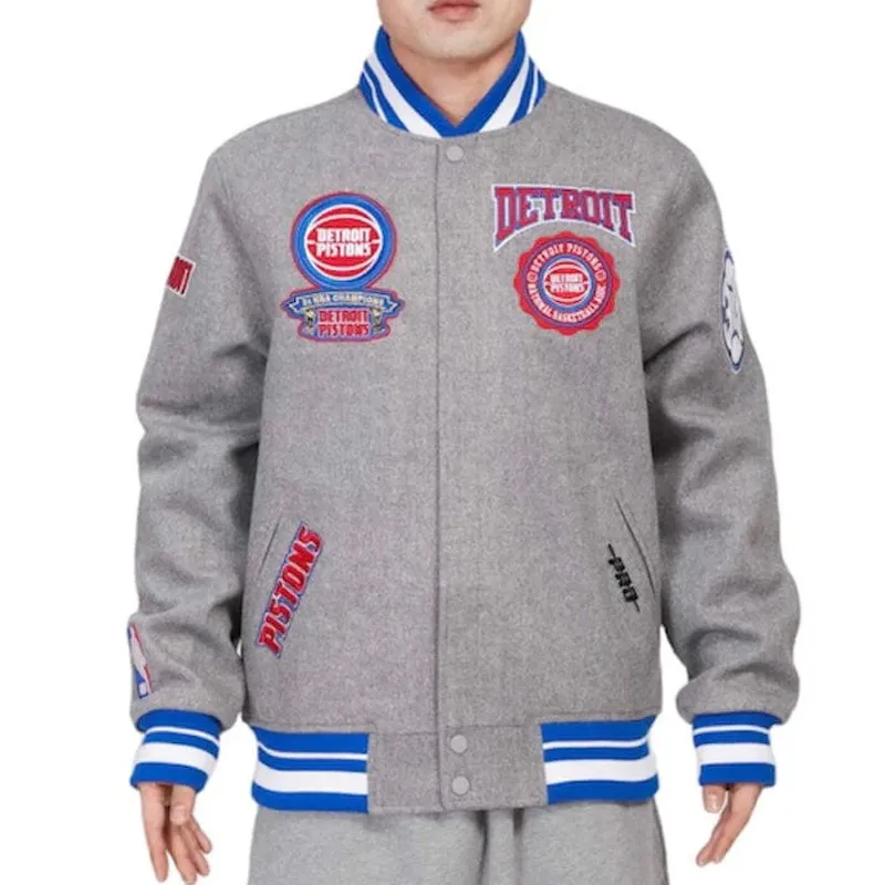 Detroit-Pistons-Crest-Emblem-Grey-Varsity-Jacket.webp Detroit Pistons Crest Emblem Grey Varsity Jacket