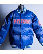 Detroit Pistons Down Bubble Blue Jacket