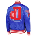 Detroit Pistons Finals 3x Champions Mash Up Capsule Royal Satin Jacket