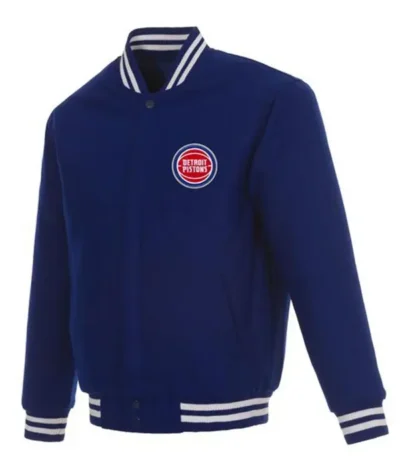 Detroit Pistons Varsity Royal Blue Wool Jacket