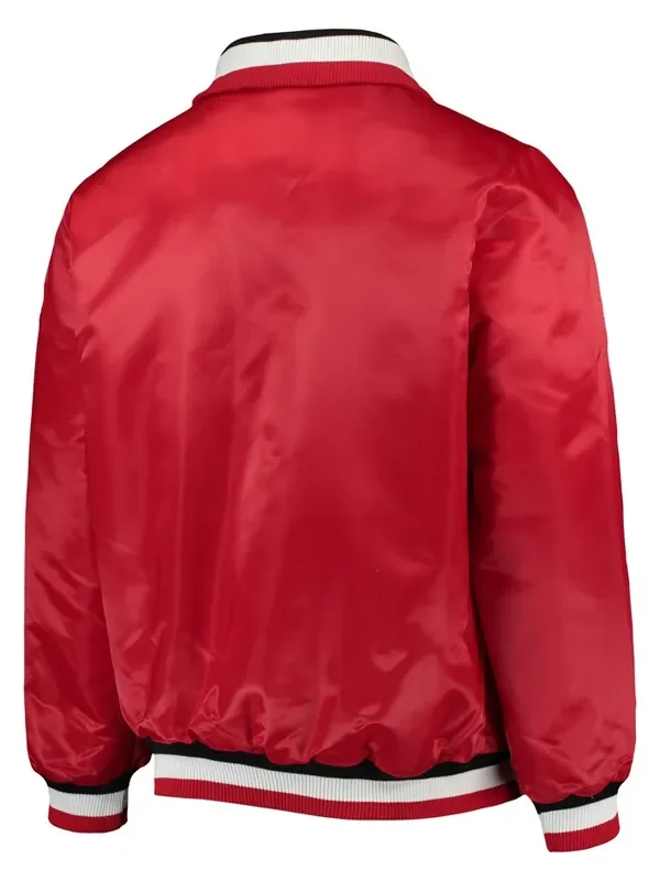 Detroit Red Wings Captain II Red Satin Jacket