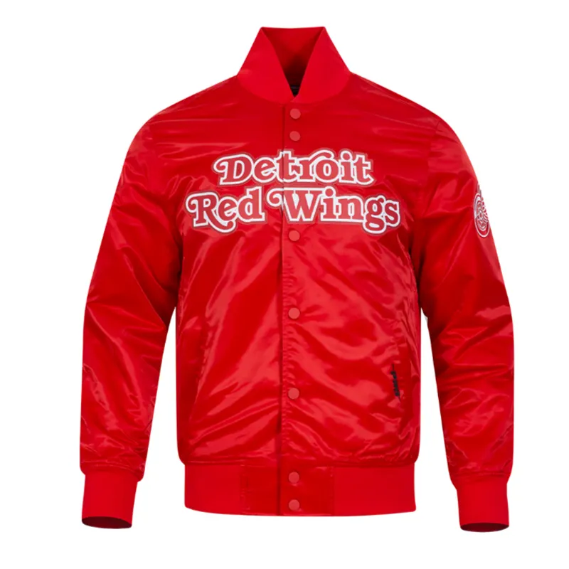 Detroit Red Wings Classic Satin Jacket Detroit Red Wings Classic Satin Jacket