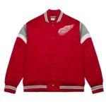 Detroit Red Wings Red Heavyweight Satin Jacket