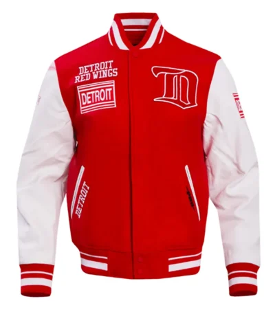 Detroit Red Wings Retro Classic Rib Varsity Jacket