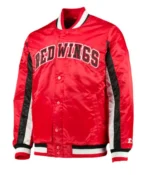 Detroit Red Wings Starter Red Satin Jacket