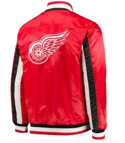 Detroit Red Wings Starter Red Satin Jacket