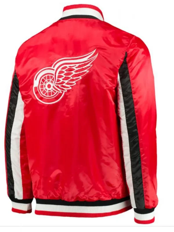 Detroit Red Wings Starter Red Satin Jacket