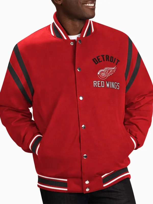 Detroit Red Wings Tailback Red Varsity Jacket
