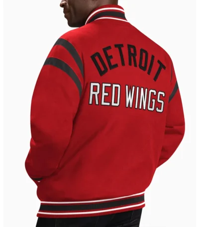Detroit Red Wings Tailback Red Varsity Jacket