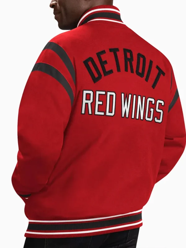 Detroit Red Wings Tailback Red Varsity Jacket