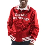 Detroit Red Wings The Captain Red Satin Jacket
