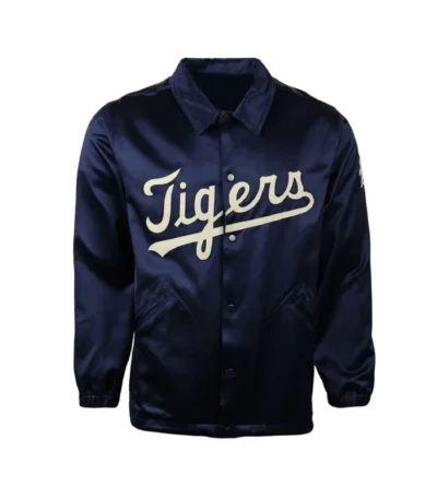 Detroit Tigers 1960 Navy Satin Windbreaker