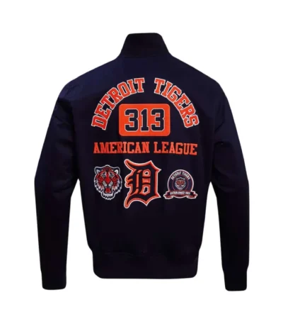 Detroit Tigers Area Code Navy Jacket