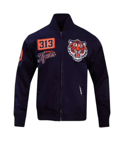 Detroit Tigers Area Code Navy Jacket