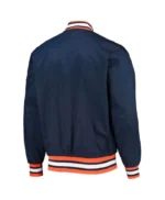 Detroit Tigers Navy Bomber Satin Jacket