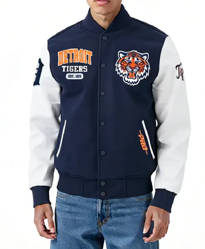 Detroit Tigers City Arch Varsity Jacket Detroit Tigers City Arch Varsity Jacket