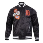 Detroit Tigers Diy Pick Stitch Classic Rib Satin Jacket