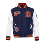 Detroit Tigers Diy Pick Stitch Classic Rib Varsity Jacket