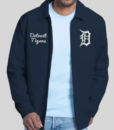 Detroit Tigers Franchise Navy Varsity Jacket