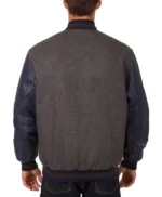 Detroit Tigers Charcoal/Navy Varsity Jacket