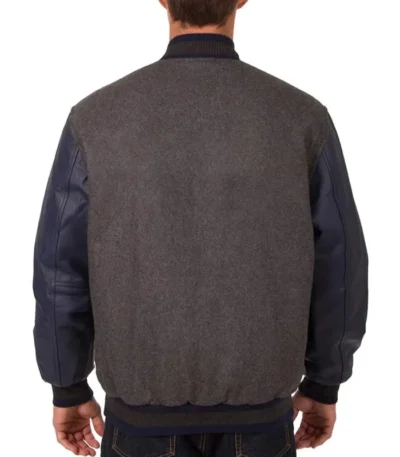 Detroit Tigers Charcoal/Navy Varsity Jacket