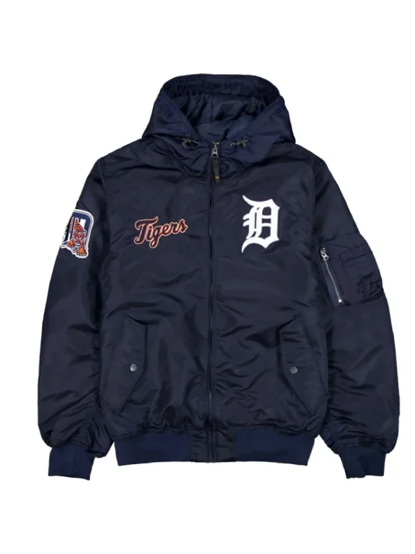 Detroit Tigers Historic L-2B Hooded Bomber Jacket