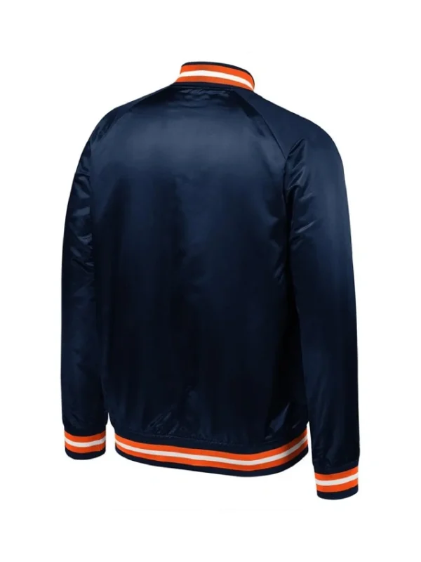 Detroit Tigers Lightweight Navy Satin Jacket
