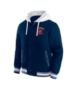 Detroit Tigers Navy Cotton Hooded Jacket
