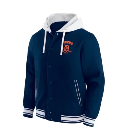 Detroit Tigers Navy Cotton Hooded Jacket