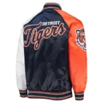 Detroit Tigers Reliever Varsity Satin Jacket