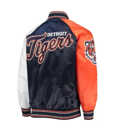 Detroit Tigers Reliever Varsity Satin Jacket