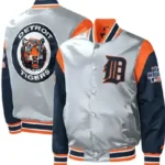 Gray Detroit Tigers Satin Starter Jacket