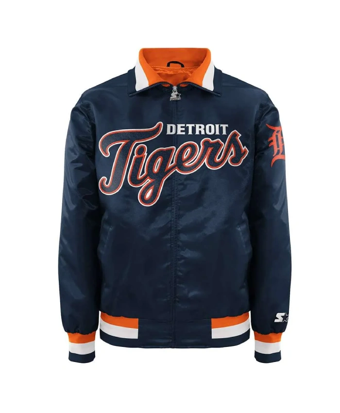 Detroit Tigers Script Navy Jacket Detroit Tigers Script Navy Jacket