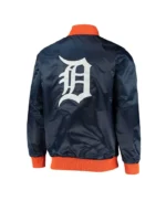 The Ambassador Detroit Tigers Navy Satin Jacket