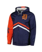 Detroit Tigers Undeniable Navy Full-Zip Windbreaker Jacket