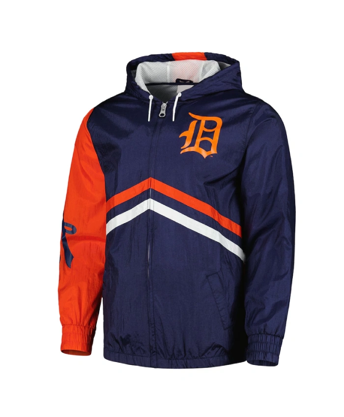 Detroit Tigers Undeniable Navy Full-Zip Windbreaker Jacket Detroit Tigers Undeniable Navy Full-Zip Windbreaker Jacket