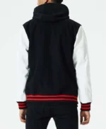 Detroit Tigers Black and White Letterman Jacket