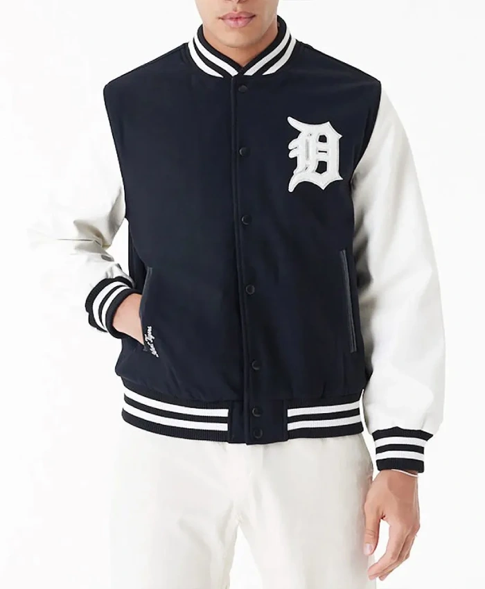 Detroit Tigers World Series 1984 Navy Varsity Jacket Detroit Tigers World Series 1984 Navy Varsity Jacket