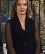 Diane Jenkins The Young and The Restless Black Sheer Sleeve Blazer