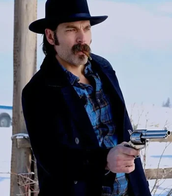 Doc Holliday Wynonna Earp Black Pea Coat