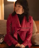 Will Trent S04 Roach Red Leather Jacket