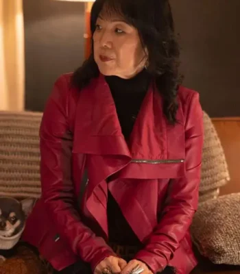 Will Trent S04 Roach Red Leather Jacket